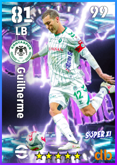 Guilherme — LB, OVR 81, MAX 99
