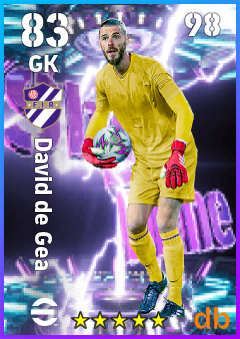 David de Gea — GK, OVR 83, MAX 98