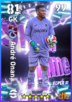 André Onana — GK, OVR 81, MAX 99