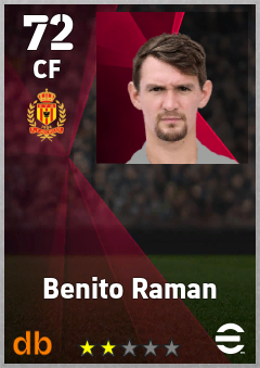 Benito Raman — CF, OVR 72, MAX 72