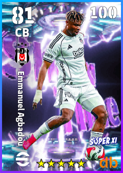 Emmanuel Agbadou — CB, OVR 81, MAX 100