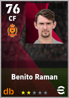 Benito Raman — CF, OVR 76, MAX 76