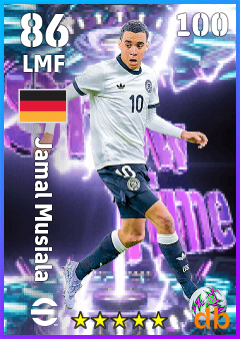 Jamal Musiala — LMF, OVR 86, MAX 100