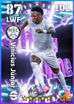 Vinícius Júnior — LWF, OVR 87, MAX 102