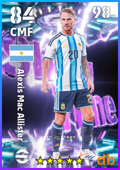 Alexis Mac Allister — CMF, OVR 84, MAX 98