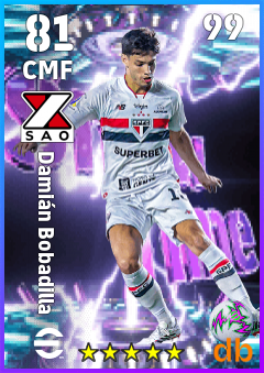 Damián Bobadilla — CMF, OVR 81, MAX 99