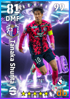Tanaka Shunta — DMF, OVR 81, MAX 99