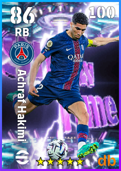 Achraf Hakimi eFootball player card