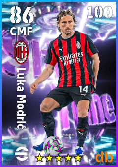 Luka Modrić — CMF, OVR 86, MAX 100