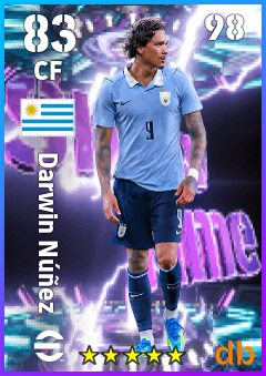 Darwin Núñez eFootball player card