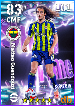 Matteo Guendouzi — CMF, OVR 83, MAX 101