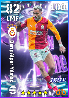 Barış Alper Yılmaz — LMF, OVR 82, MAX 100