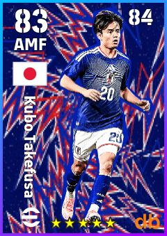Kubo Takefusa — AMF, OVR 83, MAX 84