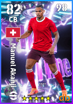 Manuel Akanji — CB, OVR 82, MAX 98