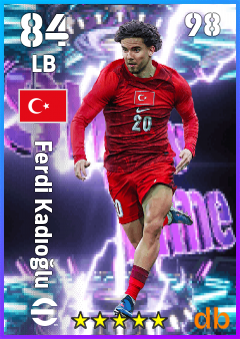 Ferdi Kadıoğlu — LB, OVR 84, MAX 98