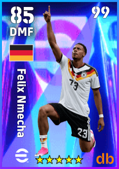 Felix Nmecha — DMF, OVR 85, MAX 99