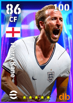 Harry Kane — CF, OVR 86, MAX 100
