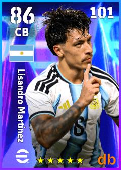 Lisandro Martínez eFootball player card