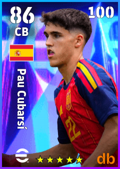 Pau Cubarsí — CB, OVR 86, MAX 100