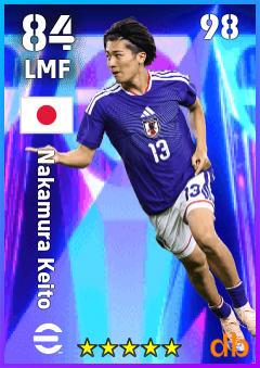 Nakamura Keito — LMF, OVR 84, MAX 98