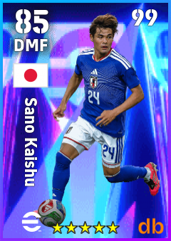 Sano Kaishu — DMF, OVR 85, MAX 99