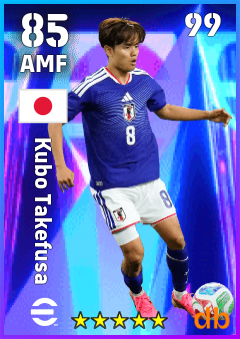 Kubo Takefusa — AMF, OVR 85, MAX 99