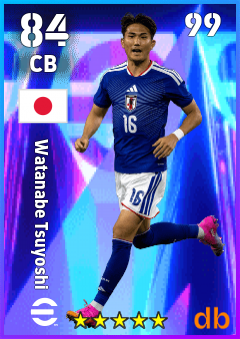 Watanabe Tsuyoshi — CB, OVR 84, MAX 99