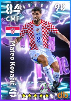 Mateo Kovačić — CMF, OVR 84, MAX 98