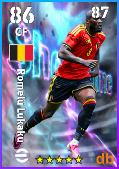 Romelu Lukaku — CF, OVR 86, MAX 87