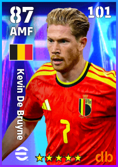 Kevin De Bruyne — AMF, OVR 87, MAX 101