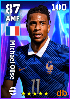 Michael Olise — AMF, OVR 87, MAX 100
