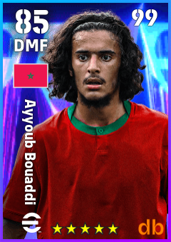 Ayyoub Bouaddi — DMF, OVR 85, MAX 99