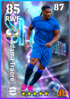 Adama Traoré — RWF, OVR 85, MAX 87