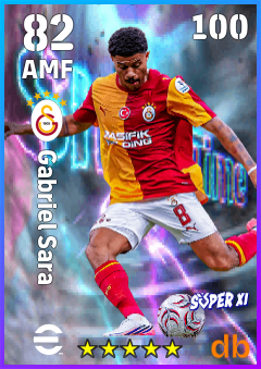 Gabriel Sara — AMF, OVR 82, MAX 87