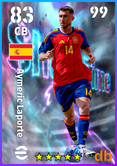 Aymeric Laporte — CB, OVR 83, MAX 99