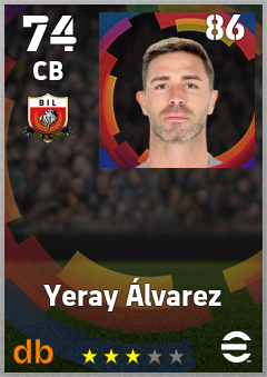 Yeray Álvarez eFootball player card