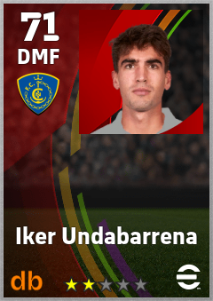 Iker Undabarrena — DMF, OVR 71, MAX 71
