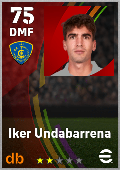 Iker Undabarrena — DMF, OVR 75, MAX 75