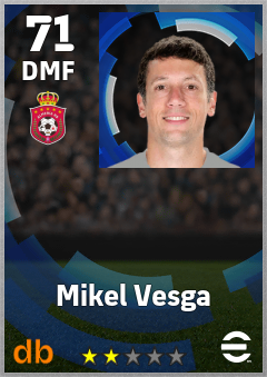 Mikel Vesga — DMF, OVR 71, MAX 71