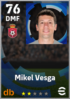 Mikel Vesga — DMF, OVR 76, MAX 76