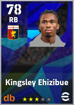 Kingsley Ehizibue — RB, OVR 78, MAX 78