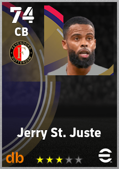 Jerry St. Juste eFootball player card