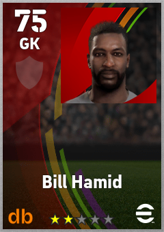 Bill Hamid — GK, OVR 75, MAX 75