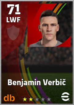 Benjamin Verbič eFootball player card