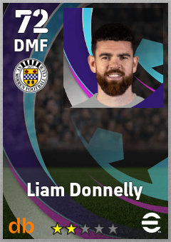 Liam Donnelly — DMF, OVR 72, MAX 72