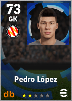 Pedro López — GK, OVR 73, MAX 73