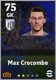 Max Crocombe — GK, OVR 75, MAX 75