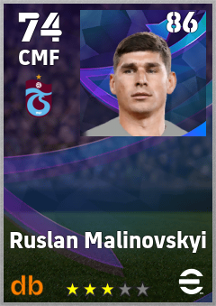 Ruslan Malinovskyi eFootball player card