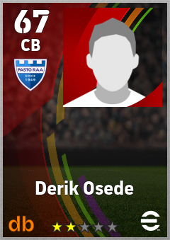 Derik Osede — CB, OVR 67, MAX 67