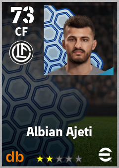Albian Ajeti eFootball player card
